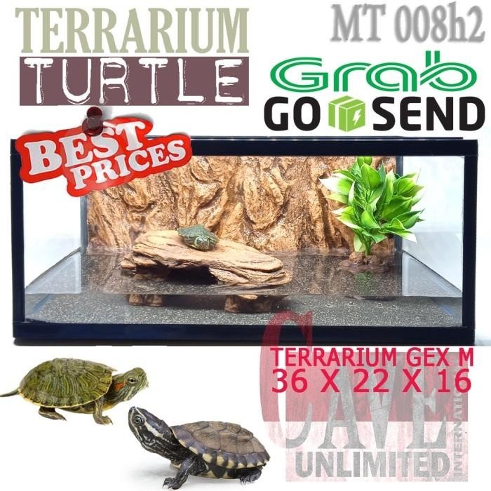 MT008H2 KANDANG TERRARIUM AKUARIUM REPTILE TURTLE KURA AIR AMBON PIPUT