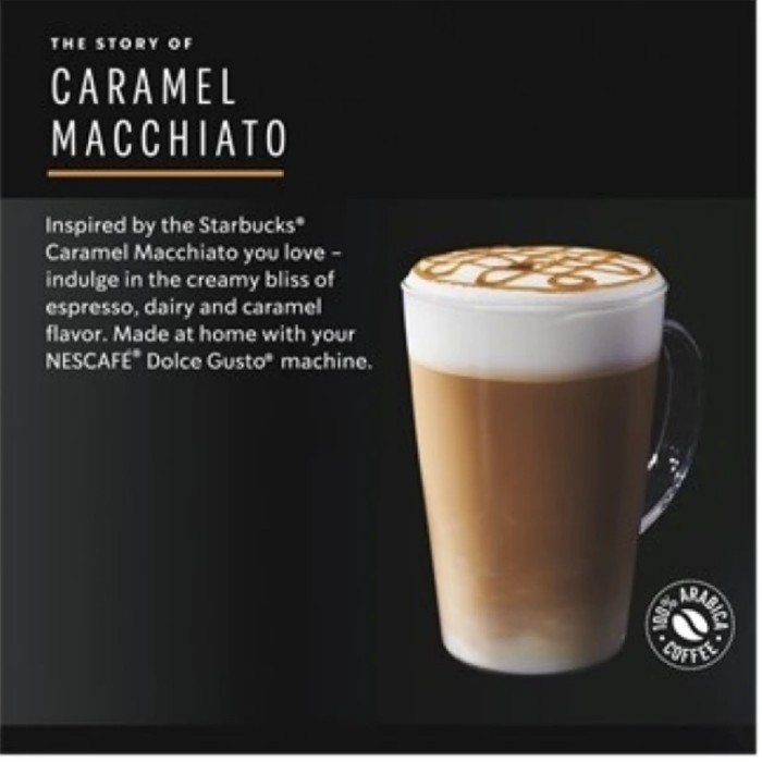 

Nescafe Dolce Gusto Starbucks Caramel Macchiato - Coffee Capsules
