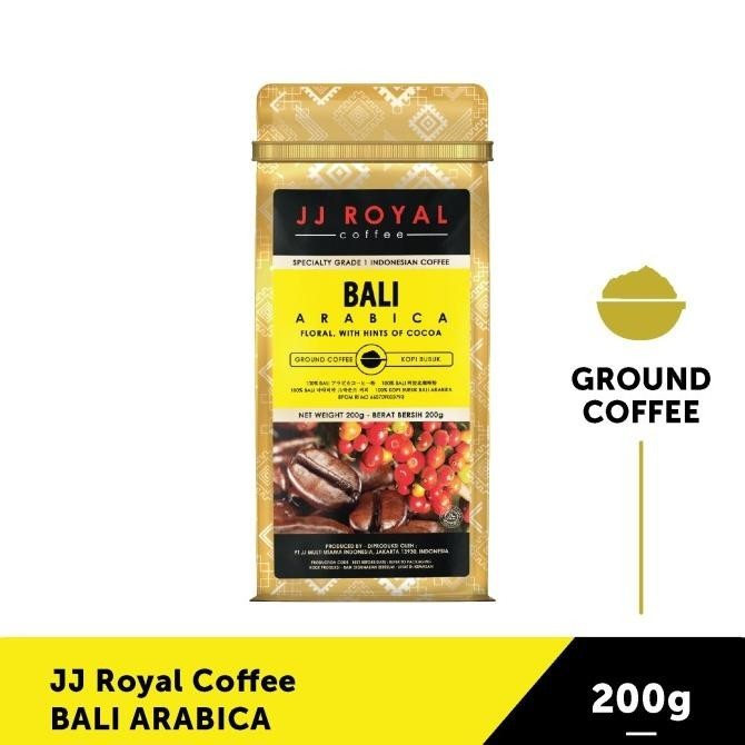 

Jj Royal Coffee Bali Arabica Ground (Kopi Bubuk) Bag 200Gr