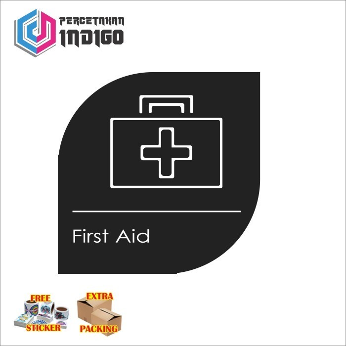 

Murah sign papan akrilik acrylic first aid Elegan