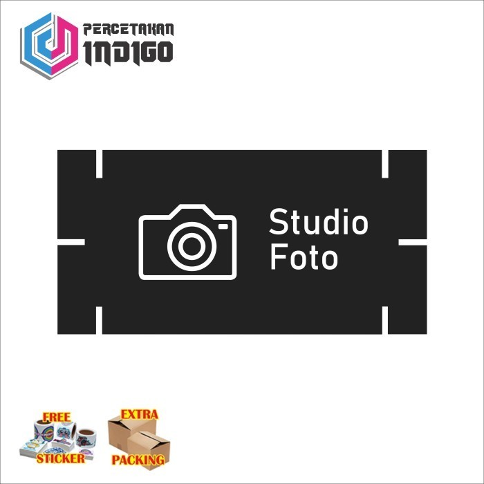 

Terlaris sign papan akrilik acrylic hitam pazzle studio poto Keren