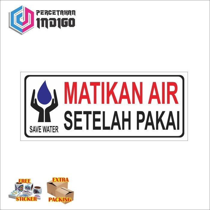 

Promo sign papan akrilik acrylic matikan air setelah di pakai Elegan