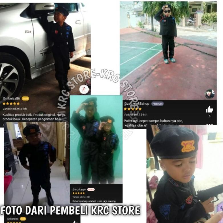 er-90 Baju Profesi Anak PDL BRIMOB TERMURAH / Baju Brimob Anak / KOSTUM ANAK BRIMOB CILIK / BAJU KAR