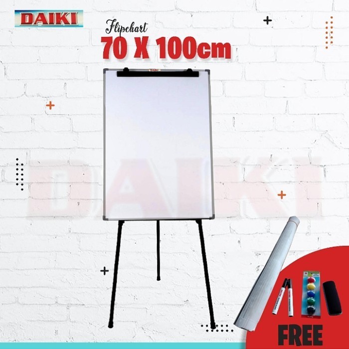 

Flipchart papan tulis DAIKI Non magnetic Uk 70x100 Cm