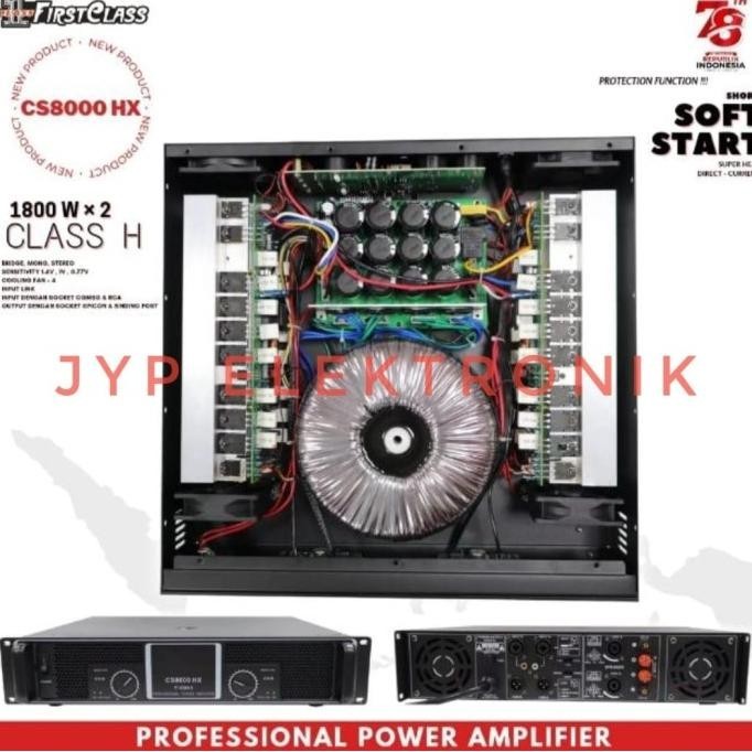 power amplifier firstclass cs 8000 hx cs8000 hx cs8000hx class h 3600w
