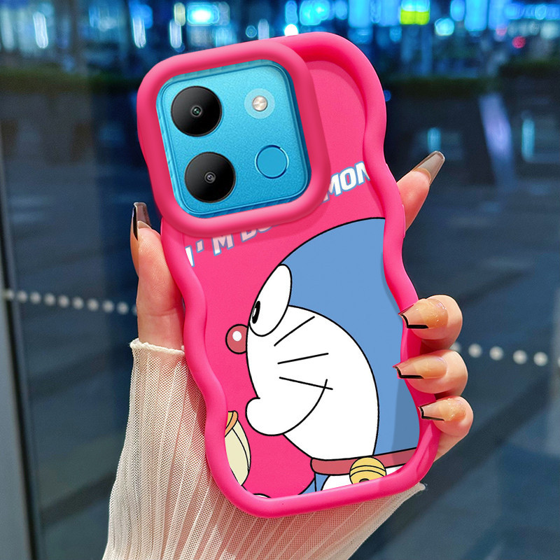 Casing Hp Untuk Infinix Smart 7 Smart 6 Smart 5 Smart 6 Ram 3 Case Kesing pinggiran gelombang Cesing