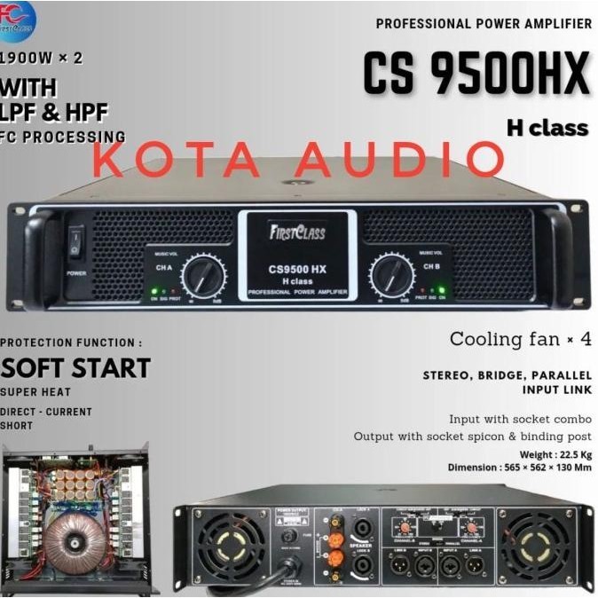 Power Amplfier Firstclass cs 9500hx/cs 9500 hx/cs9500hx 3800w Original