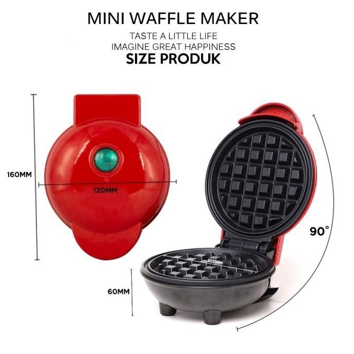 Alat Pembuat Waffle Cetakan Waffle Listrik Anti Lengket Low Watt LJ