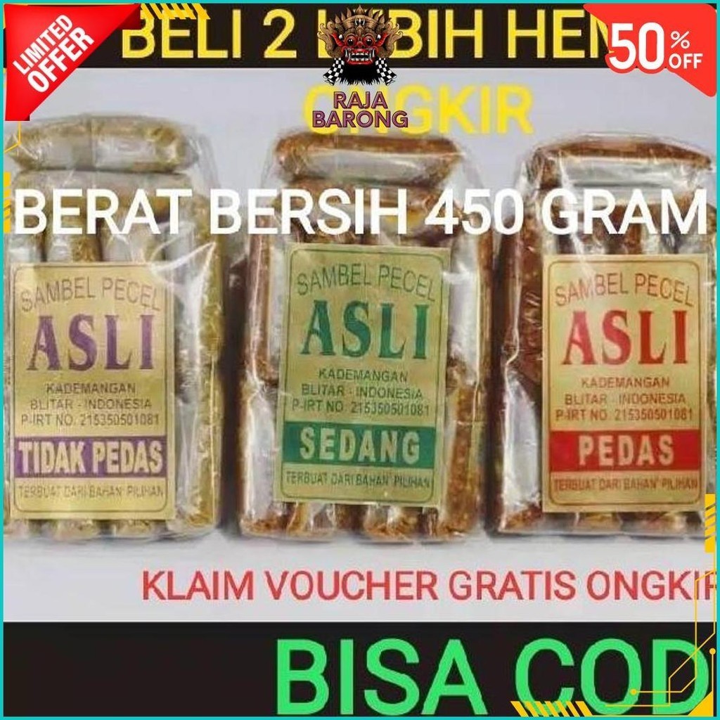 

Sambel Pecel Asli Blitar / Sambal Pecel Asli 450 Gram Gratis Ongkir