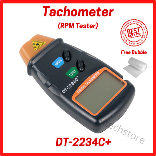 Original Tachometer Lcd Digital Laser / Alat Ukur Rpm Meter / Alat Ukur Pengukur Kecepatan /