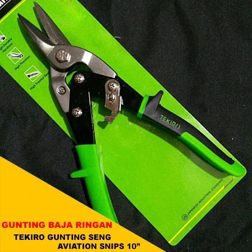 Original Tekiro Gunting Seng Aviation Snips 10 Inch Gunting Baja Ringan / Gunting Plat Gunting Seng