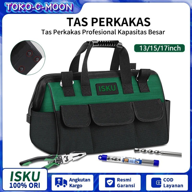 Original Isku Tool Bag Besar Tool Bag 17 Inch Toolbag Perkakas 13 Inch Tas Perkakas18 Inch Tas