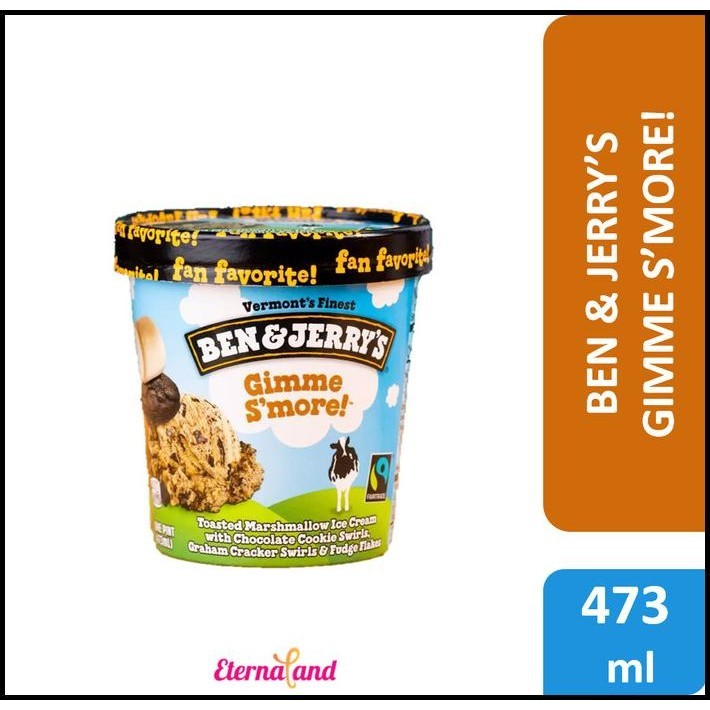 

Ben & Jerry Gimme Smore Ice Cream - Es Krim Ben N Jerry