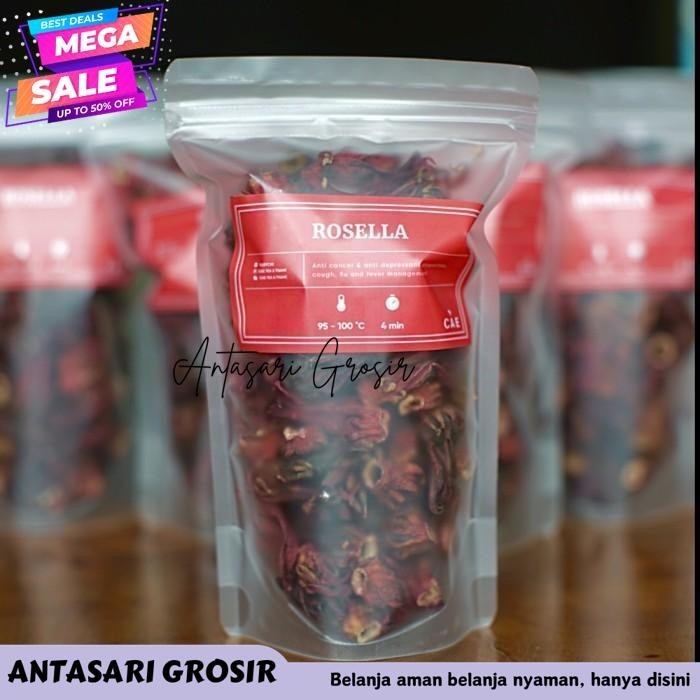 

TEH BUNGA ROSELLA KERING DRIED RED HIBISCUS TEA ORGANIK 15GR - 100GR TERMURAH!!!