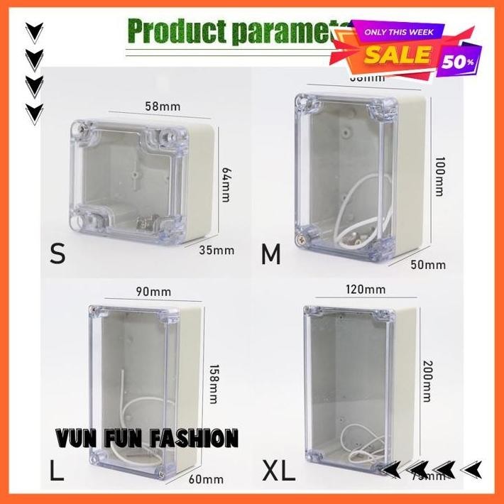 BOX KOTAK PANEL LISTRIK WATEROOF IP65 OUTDOOR INDOOR TAHAN AIR BAHAN TERBAIK BY VUNFUNFASHION