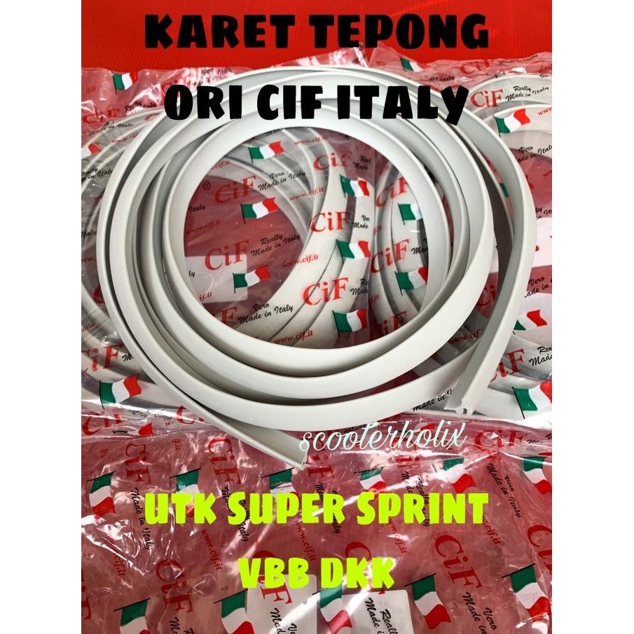 Baru Karet tepong vespa ORI CIF ITALY utk super sprint vbb dkk Ayo Beli