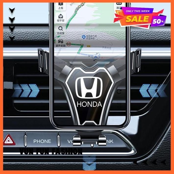 GRAVITY CAR HOLDER AIR VENT HOLDER HP DI LUBANG AC AUTO FIT MOBIL LOGO HONDA CRV/HRV/XRV TERBAIK BY 