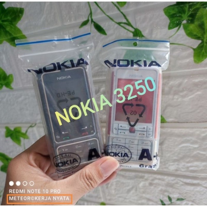 CASING HOUSING NOKIA 3250 FULLSET STAINLESS / NOKIA 3250 ORIGINAL 100%