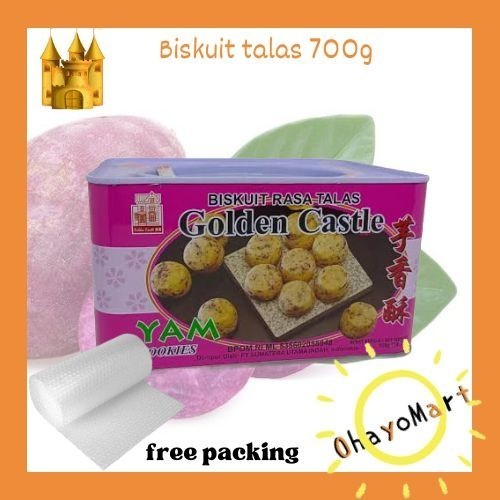 

CUCI GUDANG Golden castle / Biskuit Rasa Talas Keleng / Yam Cookies 700g