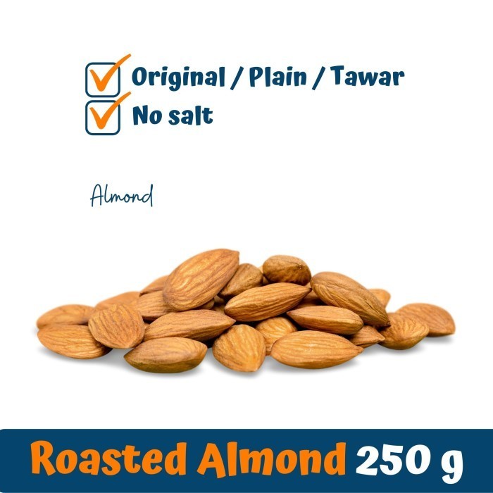 

PROMO Kacang Almond Panggang Original (Roasted Natural Almond) 250 gr SUPER