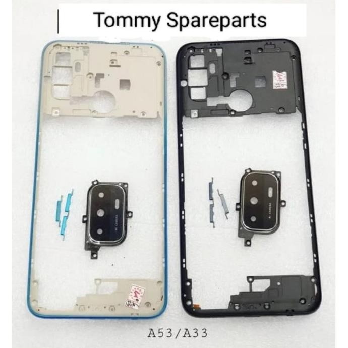 BEZZEL BEZEL BAZEL TULANG MESIN TENGAH OPPO A53 A33 ORIGINAL