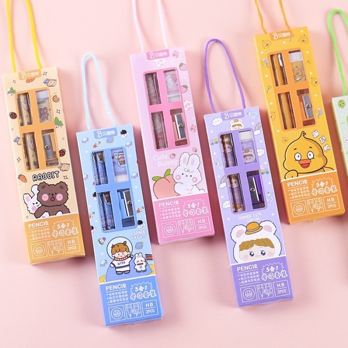 

GROSIR 30pcs set stationery paket alat tulis sekolah anak hadiah hamp