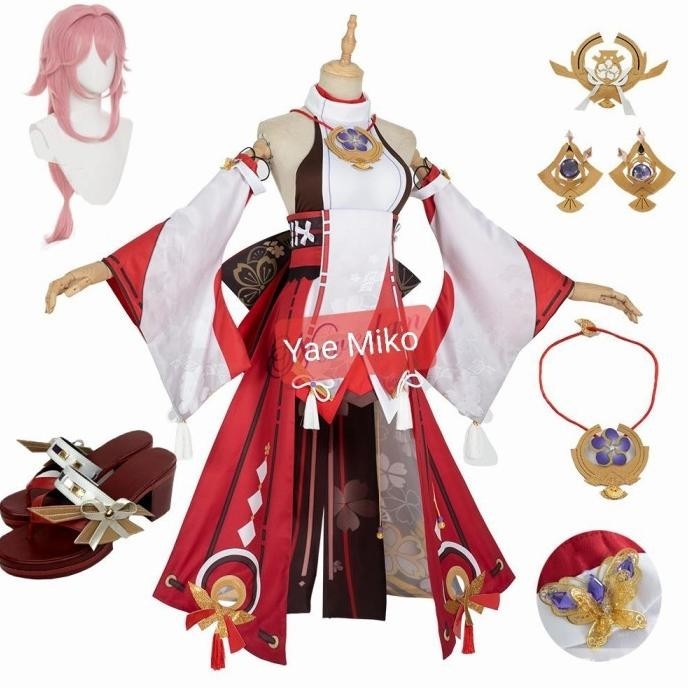 Ready YAE MIKO fullset costume cosplay genshin