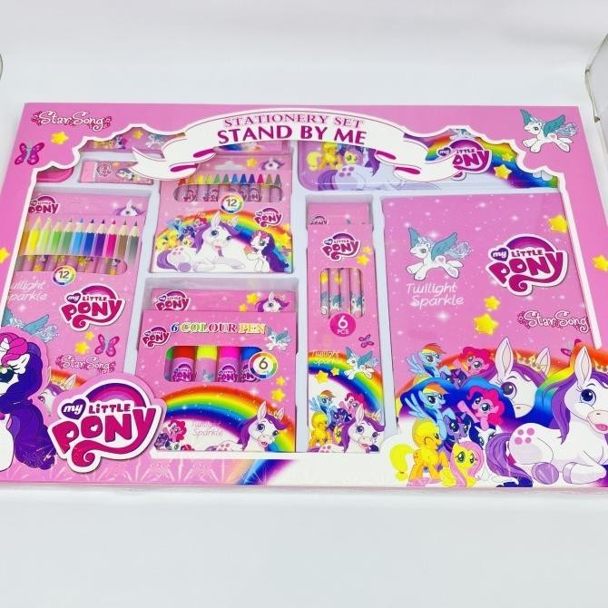 

Stationary set xl alat tulis gambar anak lengkap little pony