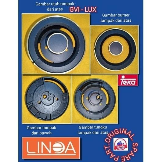 BERMUTU PROMO BURNER KOMPOR TANAM LINEA / TEKA GVI - LUX KODE 410