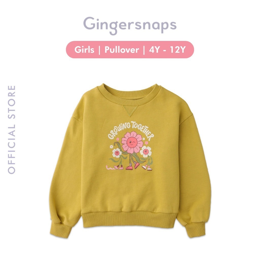 Gingersnaps Growing Together Pullover - Jaket Anak Perempuan (Hijau)