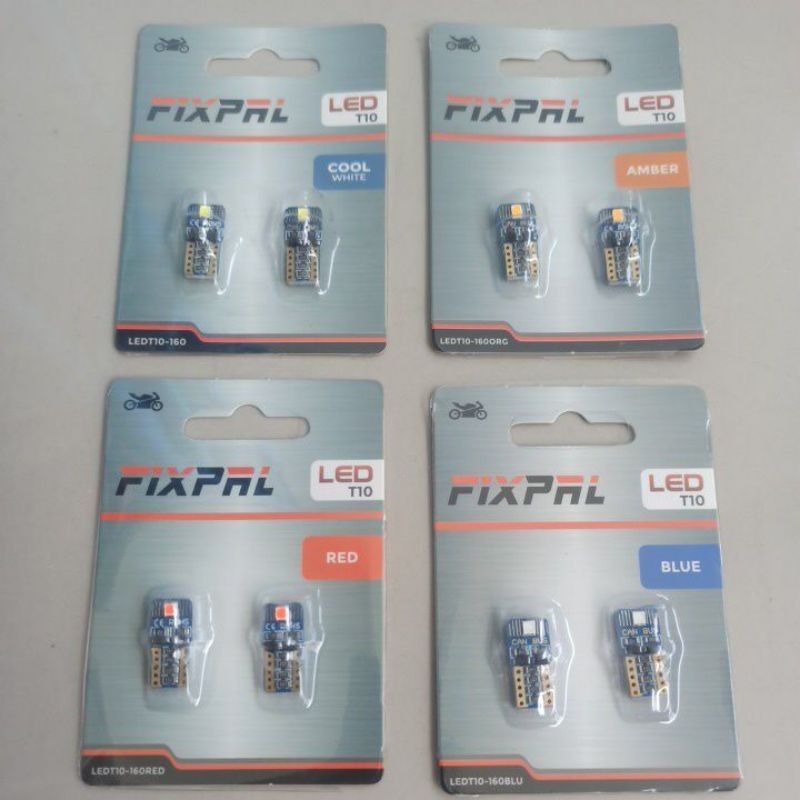 Lampu Led T10 Led Senja T10 Lampu Kota LED T10 12V 1,5W 160 LUMEN FIXPAL 2pc merah / LAMPU FIXPAL LE