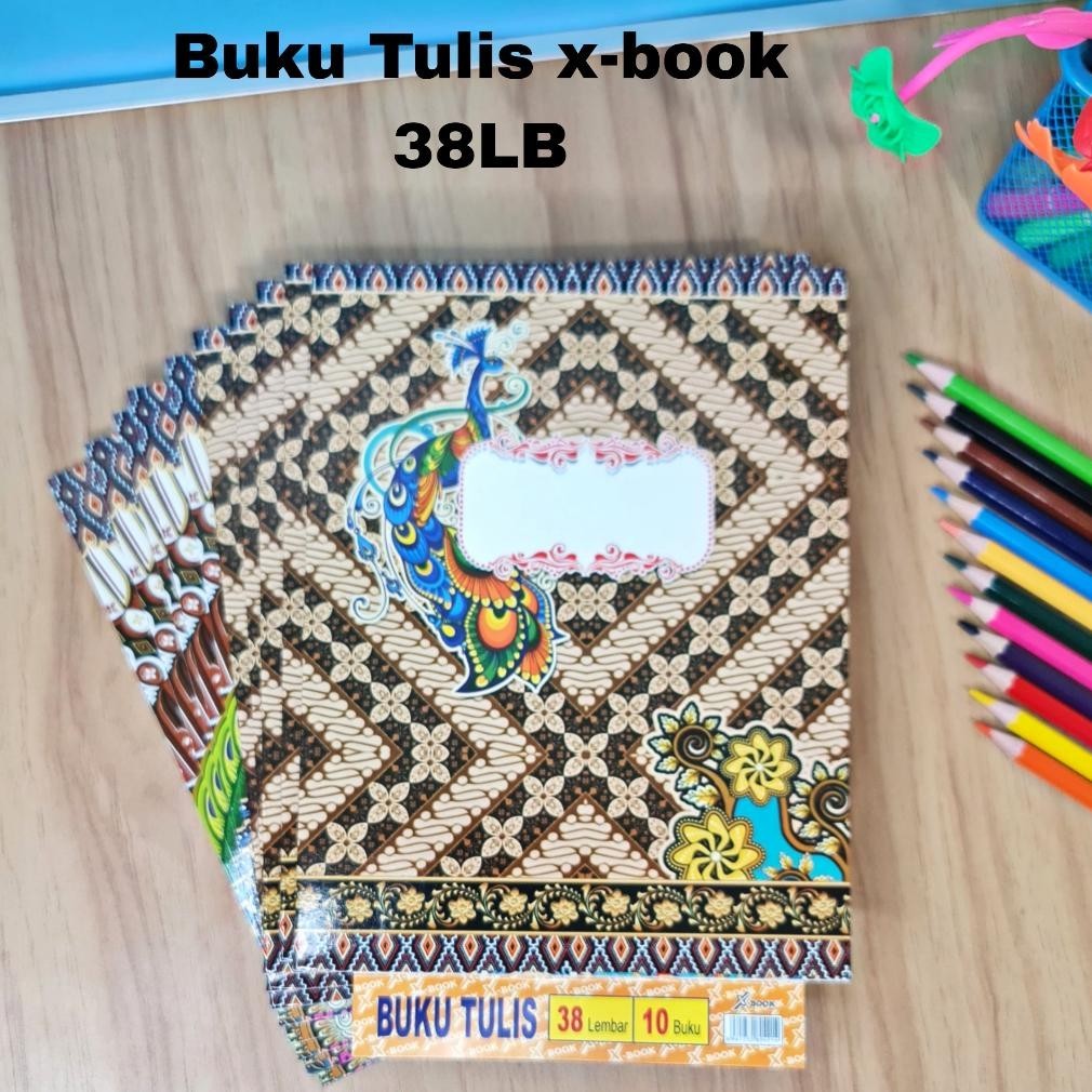 

TR24 SOS Buku Tulis X-Book Kwarto/Kecil 38 Lembar(10bk) / Buku Catatan / Buku Sekolah Bergaris Original