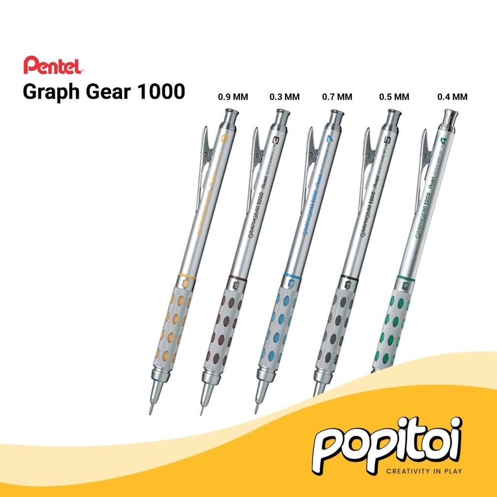 

NI06 Pentel Graph Gear 1000 Mechanical Pencil GraphGear Pensil Mekanik Terlaris