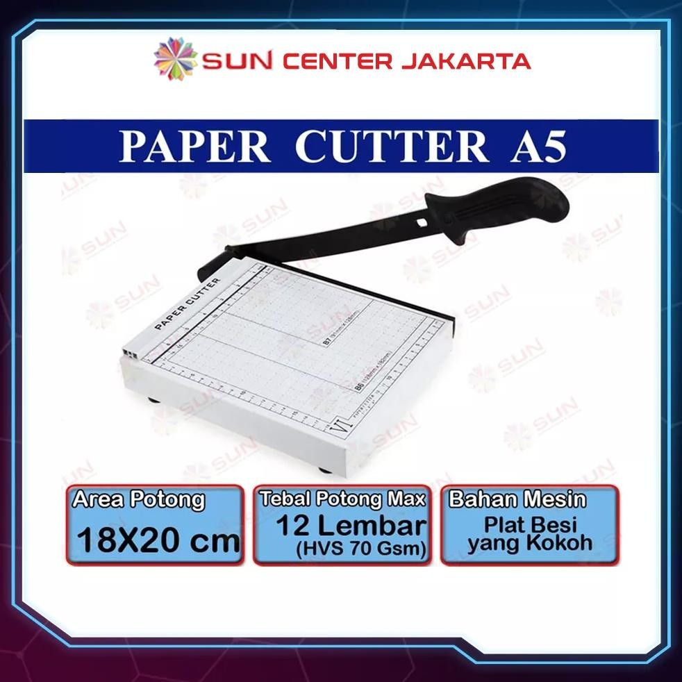 

gfd-6 Paper Cutter Mini A5 ( Alat Potong Kertas / Mesin Pemotong Kertas HVS, Sticker, Dos, PVC ID Card, Yellow Board, Art Paper, Vinyl, Bontax Camel, Kertas Photo Glossy Silky ) Viral