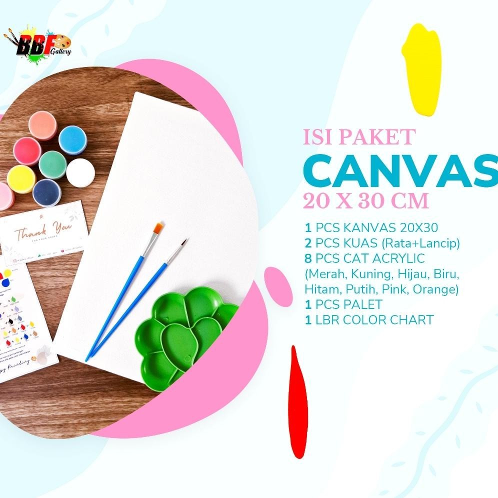 

Do86 Paket Lukis Kanvas 20X30 Lengkap Dengan Cat Akrilik Palet Kuas Canvas Painting Set Alat Melukis Stationery Kurikulum Sekolah Seni Lukis Viral