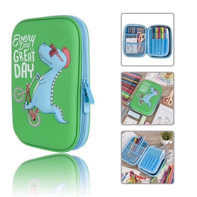 

AS25 Kotak Pensil 3D Pencil Case MIRIP SMIGGLE Lookalike KB PG TK SD HardTop Organizer Lucu Tepak Alat Tulis Hemat