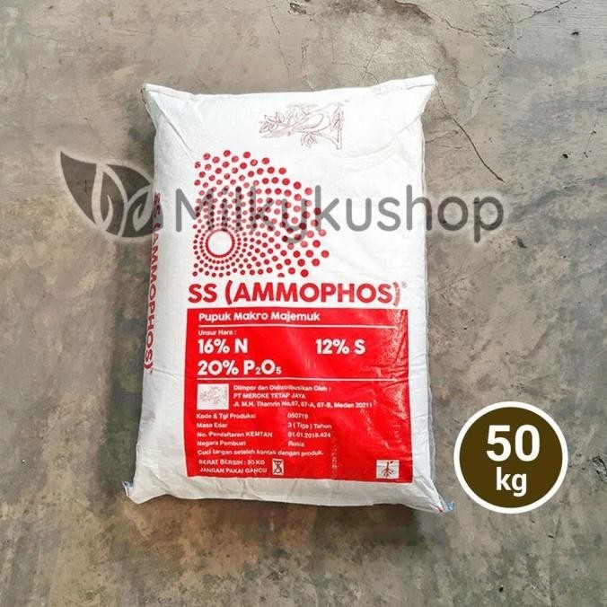 PUPUK MEROKE SS AMMOPHOS 50 KG KEMASAN PABRIK GOSEND GRAB