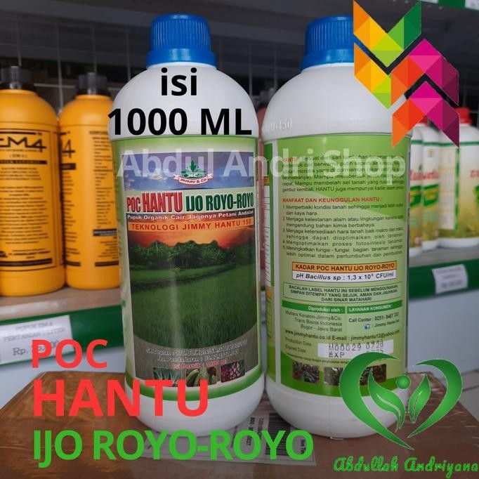 PUPUK CAIR ORGANIK POC HANTU isi 1Liter Pupuk Cair Organik JIMMY HANTU