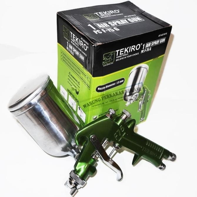 TEKIRO Spray Gun Spet Alat Semprot Cat T/A F75 G Nozzle 1.5mm 400cc