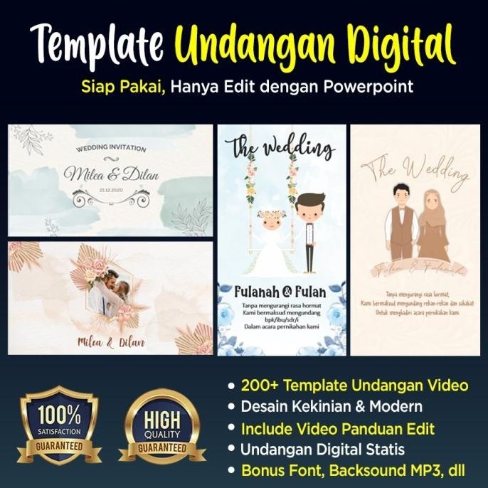 Template Undangan Pernikahan Digital Ppt