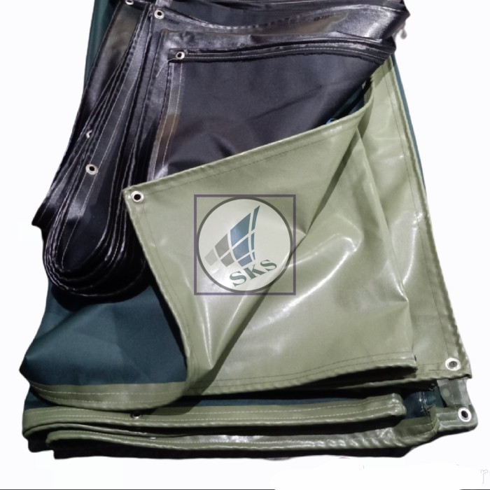 {DianShop} terpal kain cv / terpal army ukuran 4 x 6 - Hitam Limited