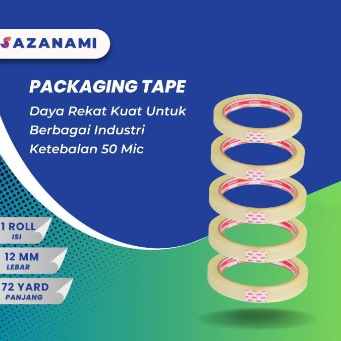 

Update SAZANAMI ISOLASI BENING 12MM X 72Y 1/2" INCH SELOTIP LAKBAN BENING saz4 Juara