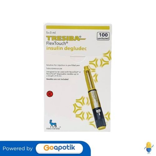 TRESIBA 100 IU/ML INSULIN 3 ML BOX 5 CARTRIDGE