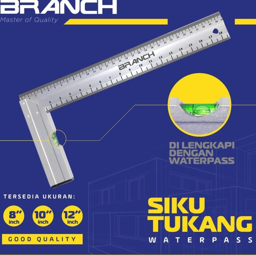 

Branch Ggaris Siku Tukang Alunium Waterpass 25 Cm - 10" Bsk-210