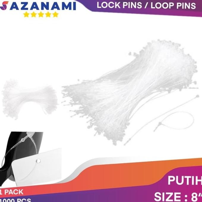 

Terbaru X500 Pcs LOCK PINS 8" INCH LOOP PINS TALI HANG TAG 8" INCH LOCK PIN saz4 Murah