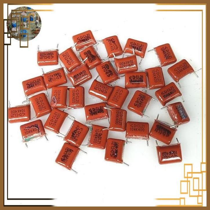 [TRB] Capacitor CL21 104 K 400 / Kapasitor Milar 100nF 400V