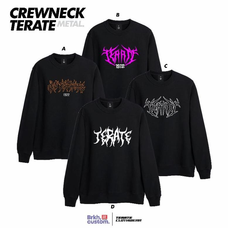 Terlaris Crewneck Terate Konsep Metal | Jaket Psht | Jaket Terate | Jaket Sh