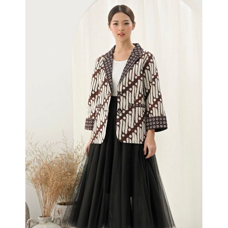 BLAZER WANITA BATIK INDONESIA BUTIK