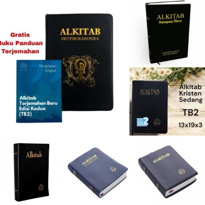

Aneka Alkitab Katolik Deuterokanonika Kristen Protestan Sampul Alkitab