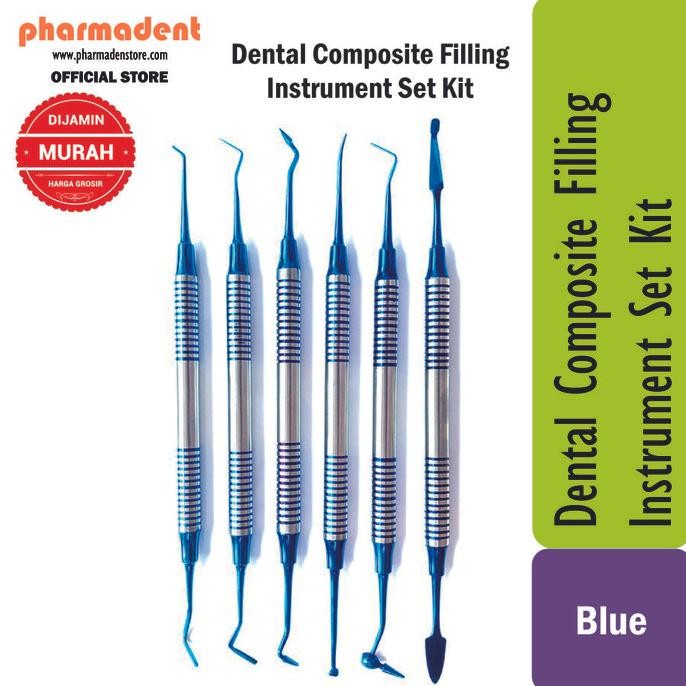 Dental Composite Filling Instrument Set Kit / Blue